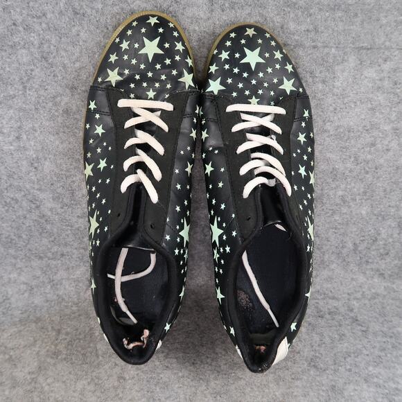 Casual Shoes Mens 44 Sneakers Stars Glow in the Dark Lace Up Trainer Black - Picture 8 of 12